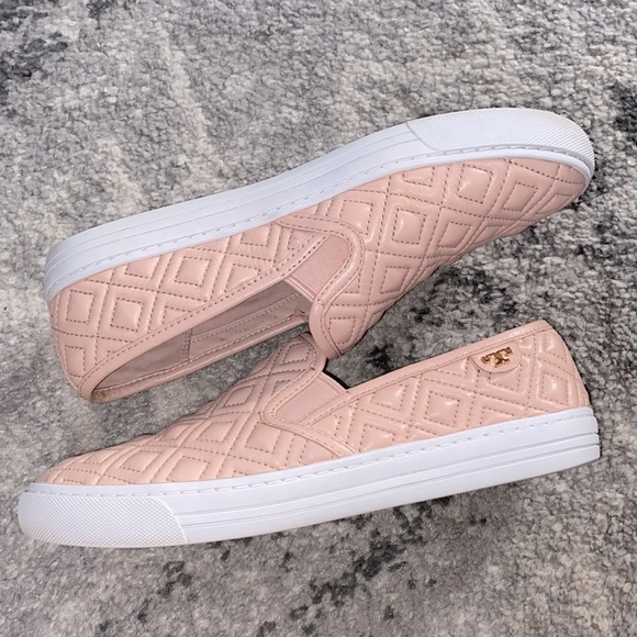 * SOLD ** - Tory Burch Jesse Quilted Sneakers - Picture 4 of 4
